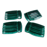 4 Vallauris green plates