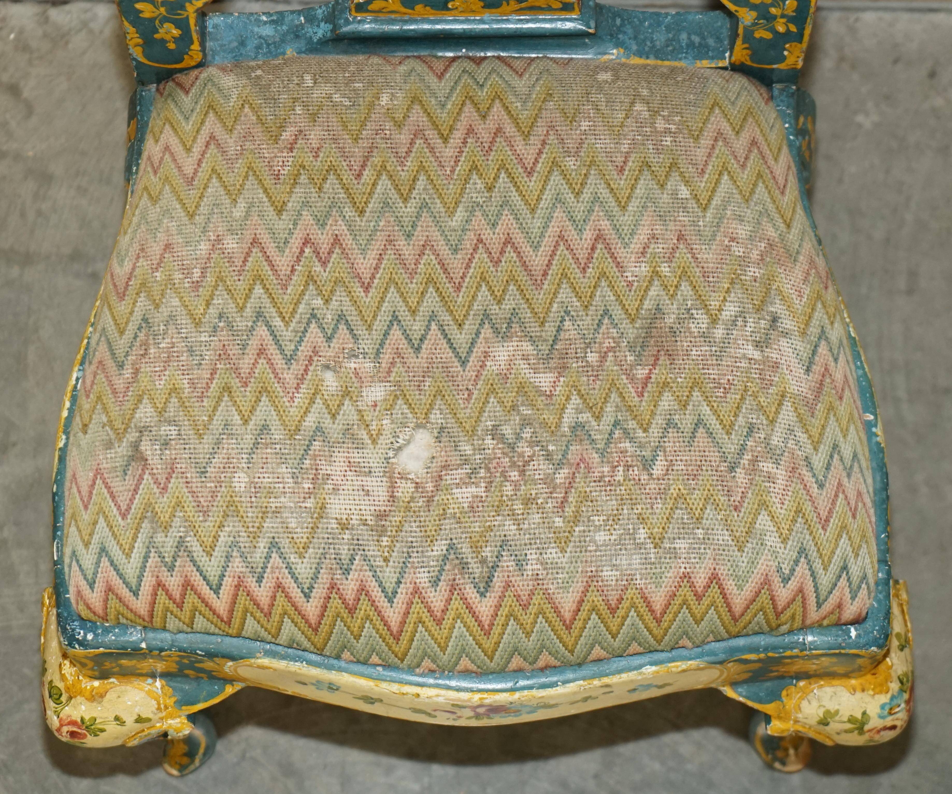 Pair of antique Regency chairs and matching table.