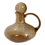 Bubbled glass decanter