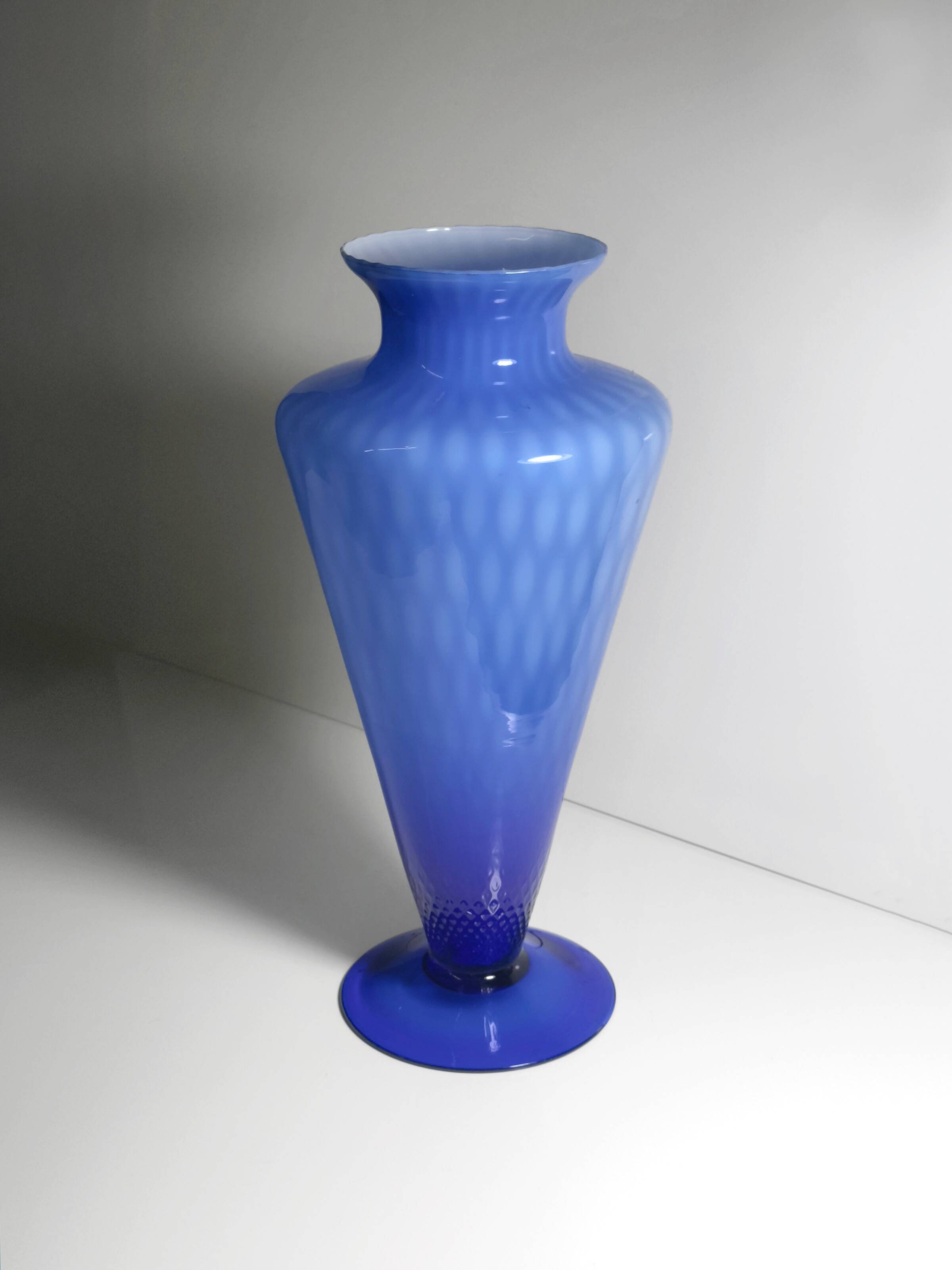 Cobalt Blue Murano Murano Glass Vase - 1960s