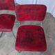 Cesca Style Dining Chair: Red Fabric, Tubular Frame, 1970s ( 2 in stock)