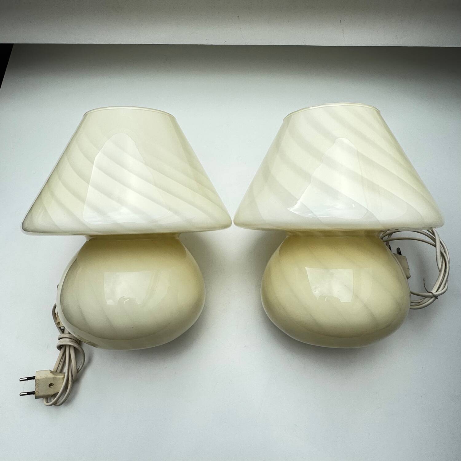 Lampes de table champignon Vetri Venini Murano