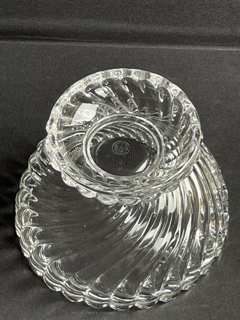 Art Deco - Crystal stamped Baccarat sugar pot