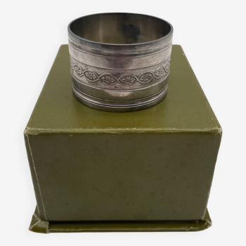 Christofle napkin ring in silver metal