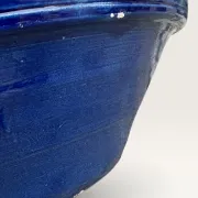 Handmade deep dish in glazed terracotta