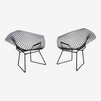 set of 2 Harry Bertoia Diamond Armchairs for Knoll year 1960