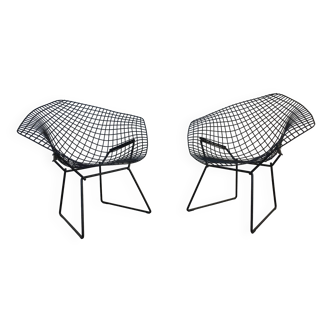 set of 2 Harry Bertoia Diamond Armchairs for Knoll year 1960