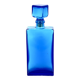 Blue rectangular glass carafe, 1960s