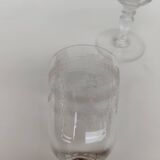 Pair of Saint Louis crystal glasses, Papin model.