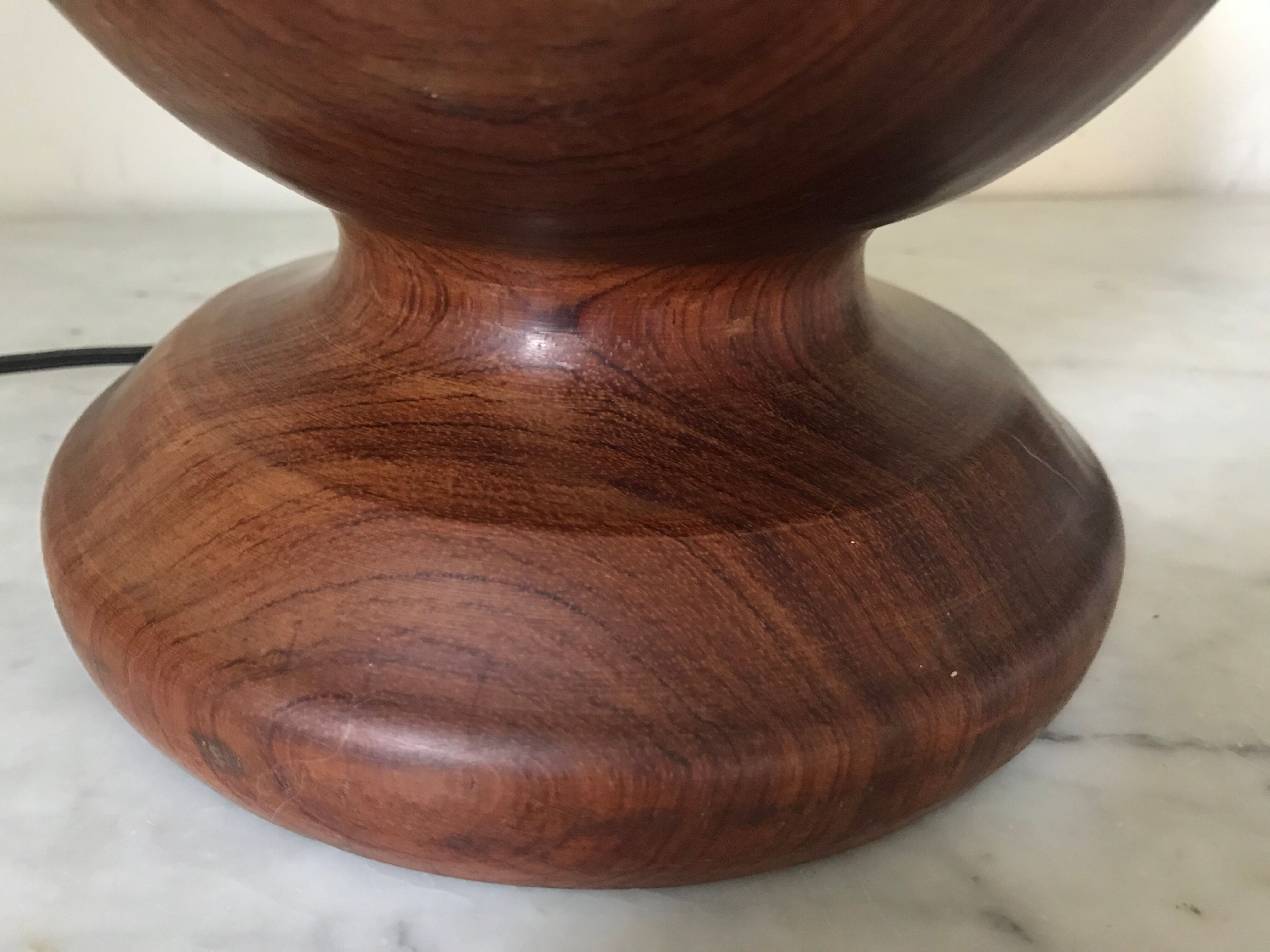 Exotic wooden lamp 48cm