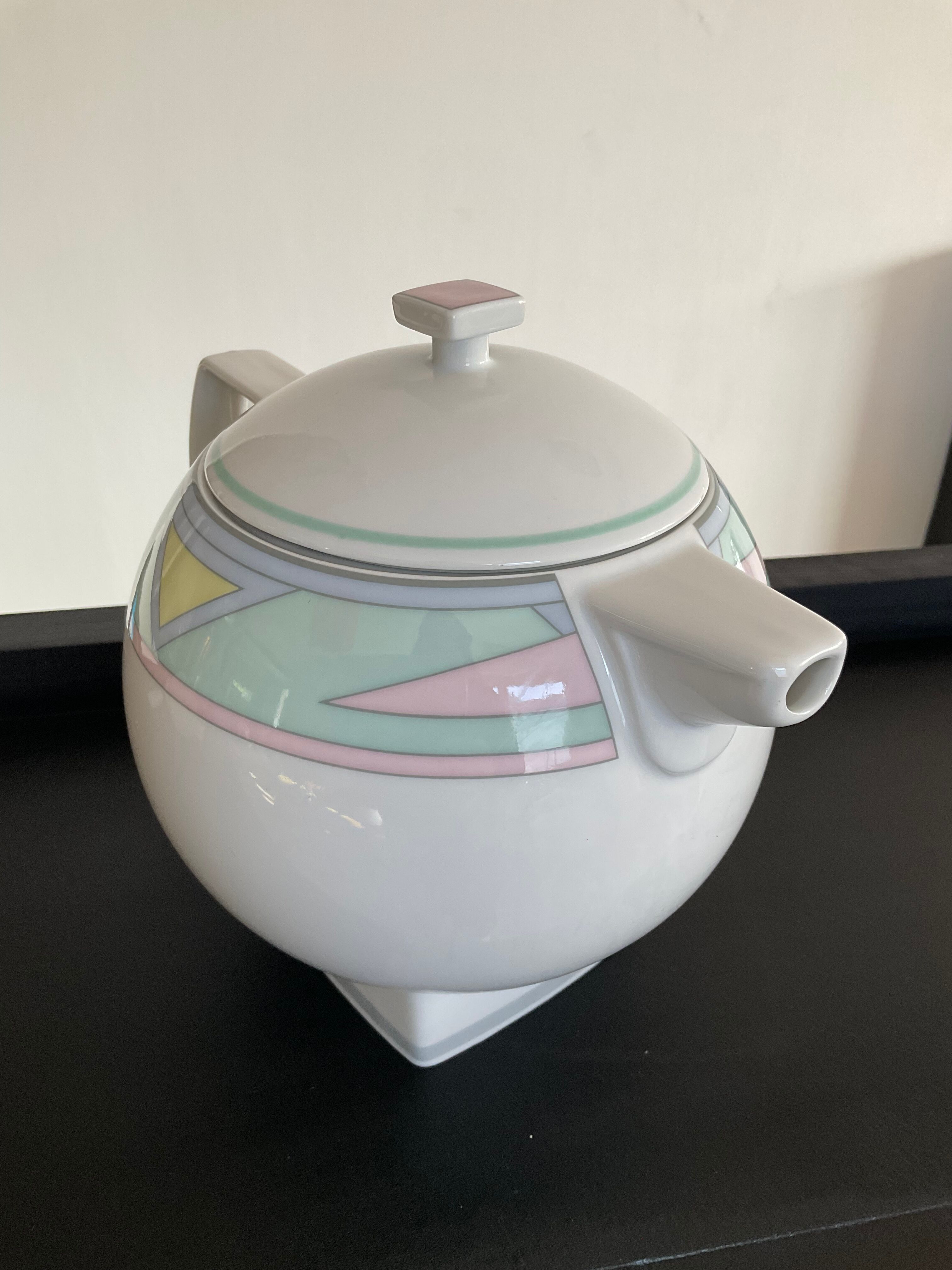 Teapot Art Deco ceramic West Germany 70s