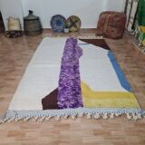 Handmade wool Berber rug 250 x 150 cm