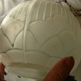 Glass ball vase press mold art deco period