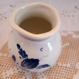 Vase soliflore Delft decor blue flowers