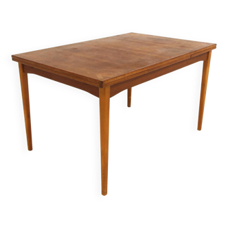 Teak “portfolio” dining room table, Sweden, 1960s