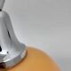 Diderot Delmas lamp in orange opaline with chrome base France 1970 Vintage