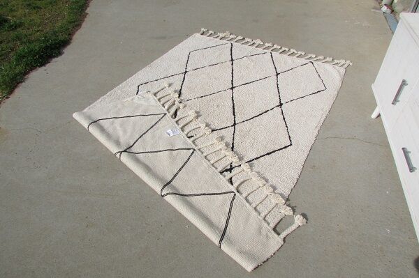 Tapis berbère en coton, 200x140 cm