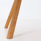 Brutalist tree trunk coffee table in solid oak, ca. 1950