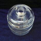 Vintage Baccarat crystal barrel bottle