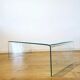 Moulded glass coffee table