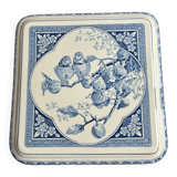 Gien blue birds trivet numbered