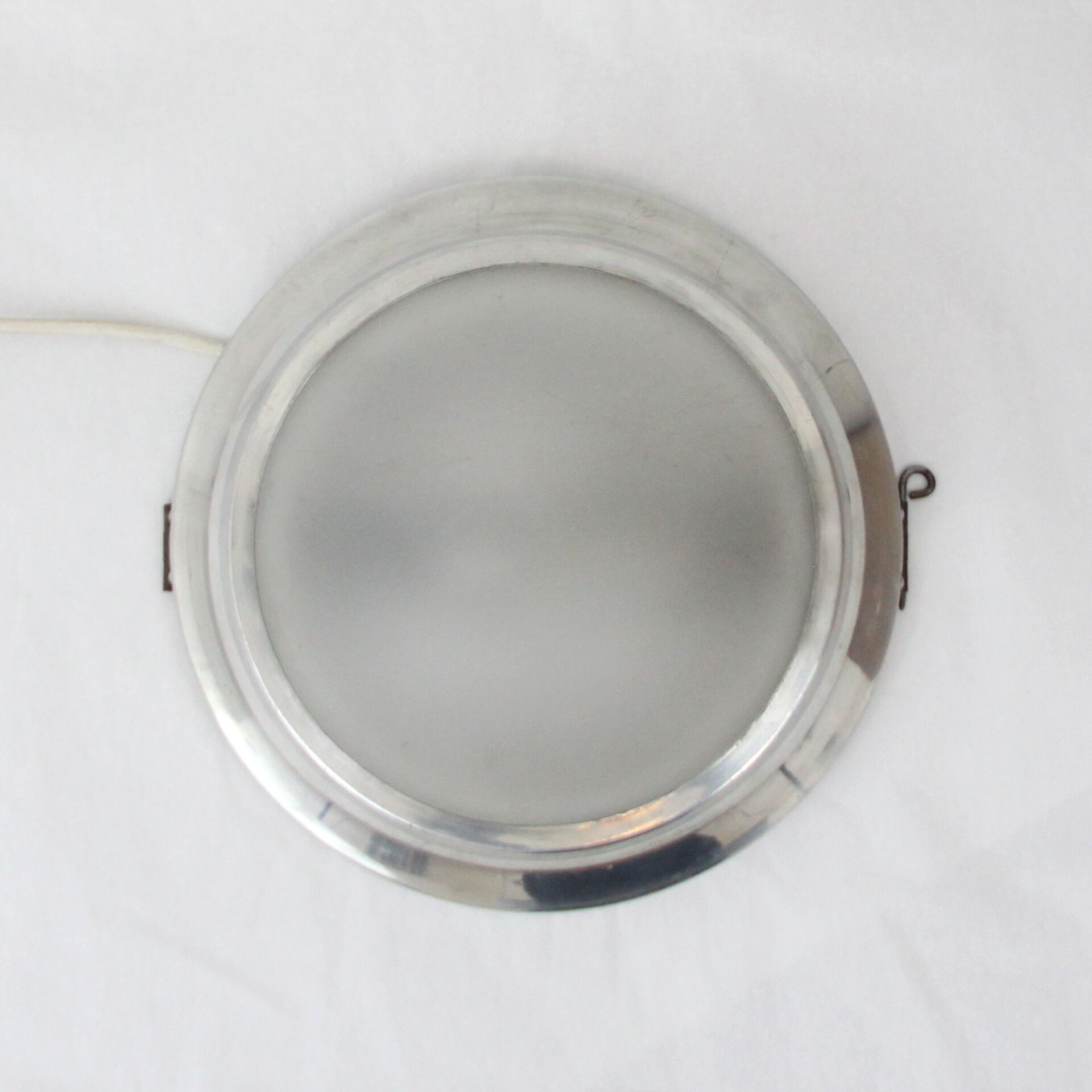 Old wall ceiling light glass and aluminium, decoration