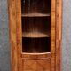 Louis XV style curved glass-fronted bookcase in rosewood