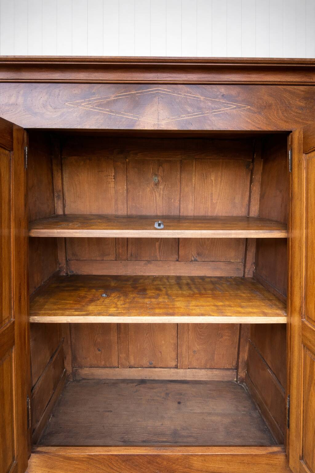 Antique walnut wardrobe – 19th century