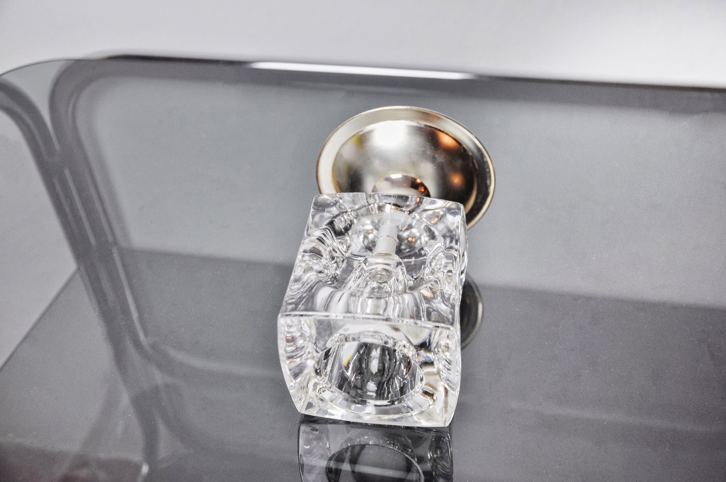 Ice cube candlesticks by Peill & Putzler, Germany, 1970