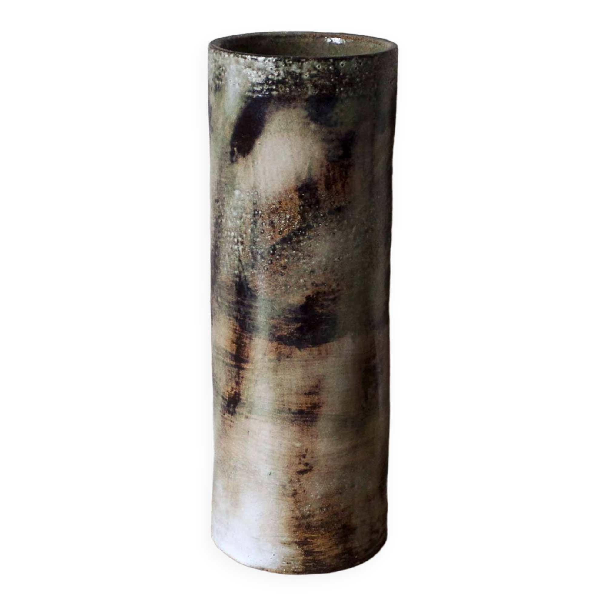 Olivier Pettit ceramic scroll vase