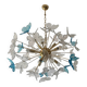 Italian Sputnik Butterfly Chandelier in Murano Glass, Venini Style