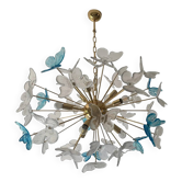 Italian Sputnik Butterfly Chandelier in Murano Glass, Venini Style
