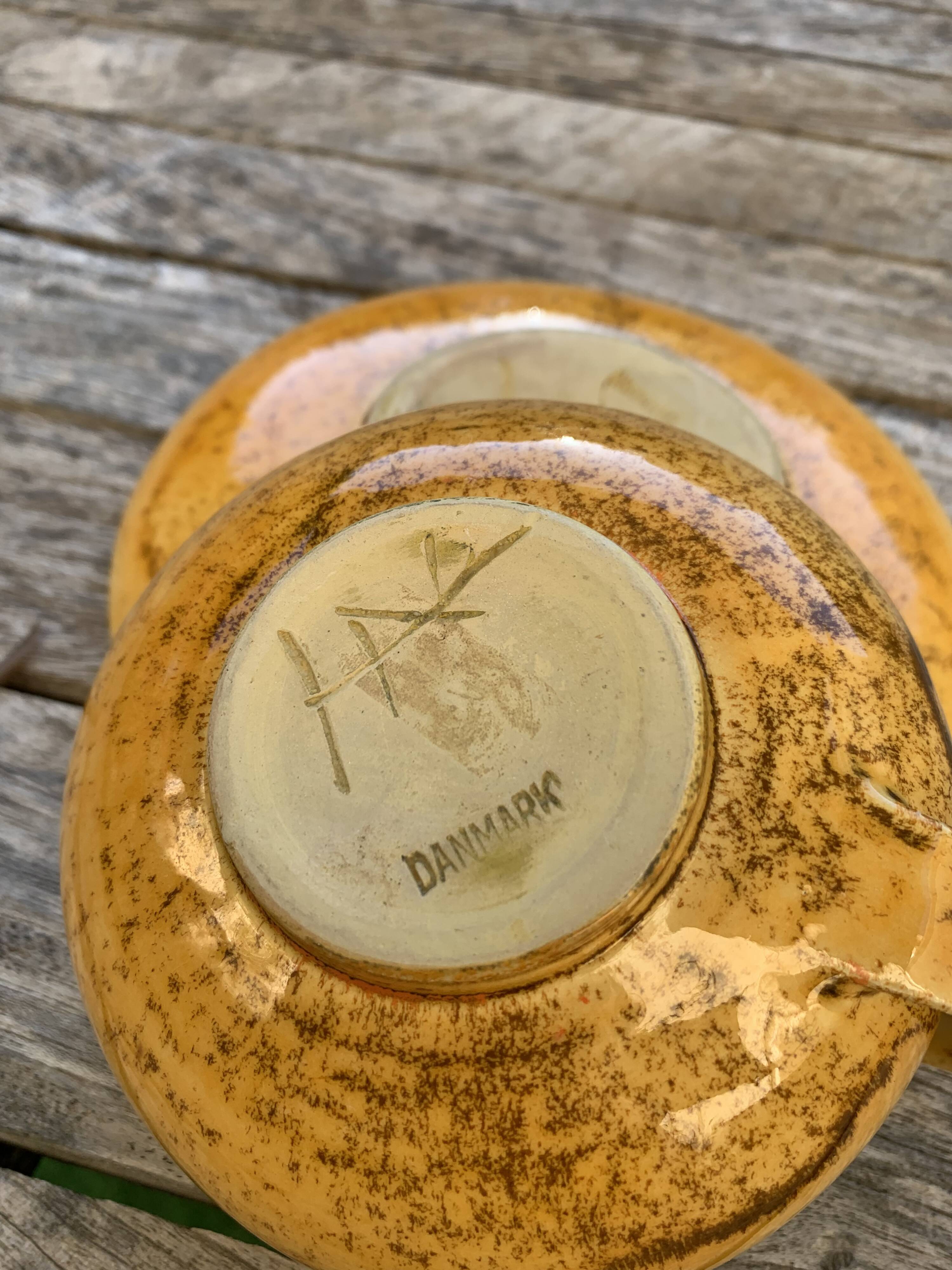 Tasse à thé en céramique danoise Kahler Hak