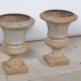 Paire de vases Médicis en fonte