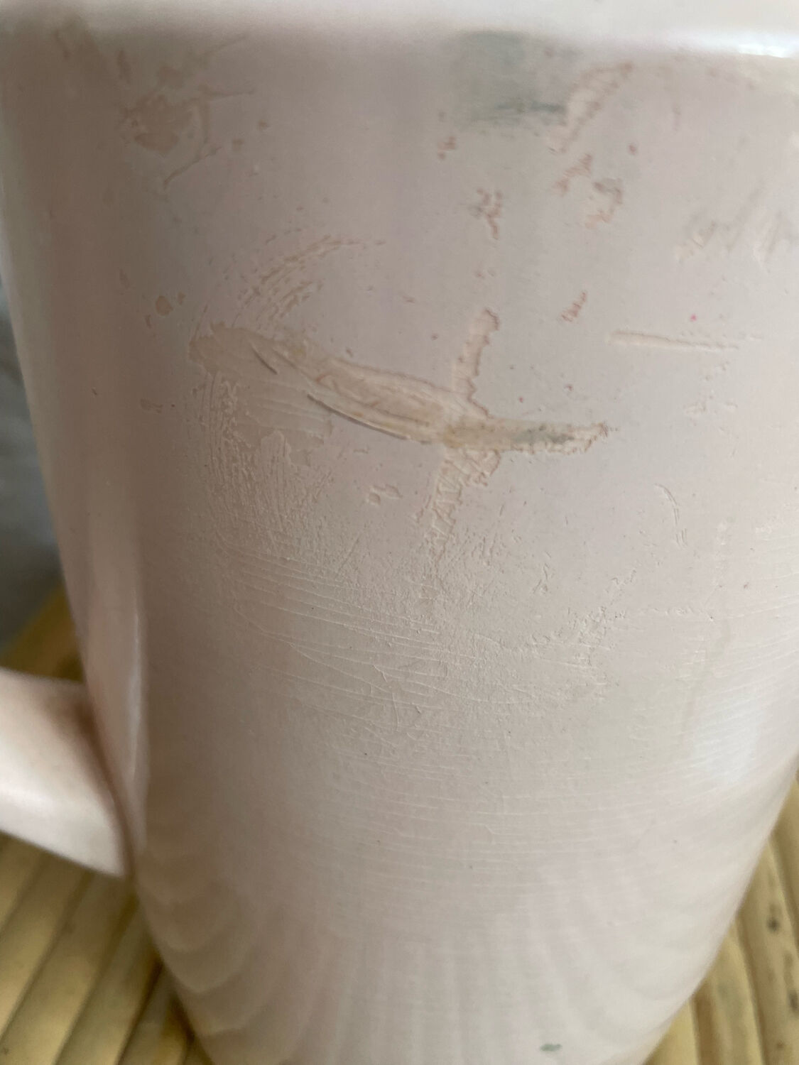 St Amand pink earthenware pitcher