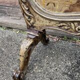 pare feu cheminée Louis XV Rocaille noyer XIXeme