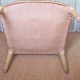 Louis XVI Shepherdess, 19th century copy, upholstered, beautiful antique chiseled