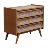 Vintage rattan dresser