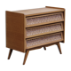 Commode vintage rotin