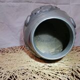 Art Deco vase in repoussé pewter by René Sitoleux circa 1940