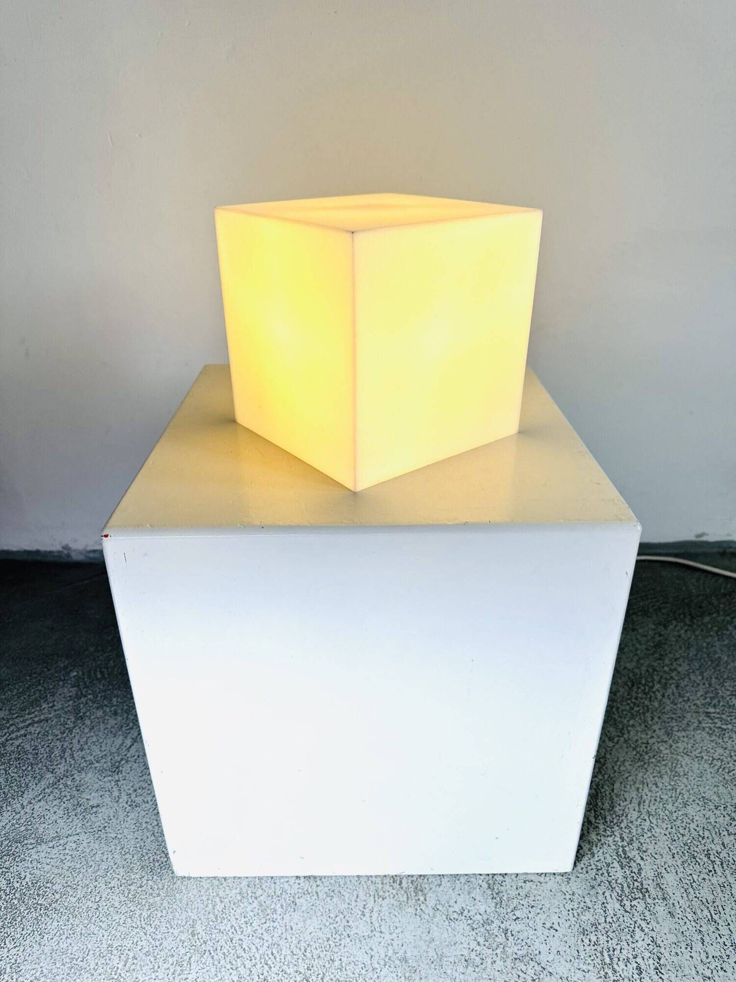 Cube Shaped Table Lamp By Harco Loor For Harco Loor Design, The Netherlands 1980S