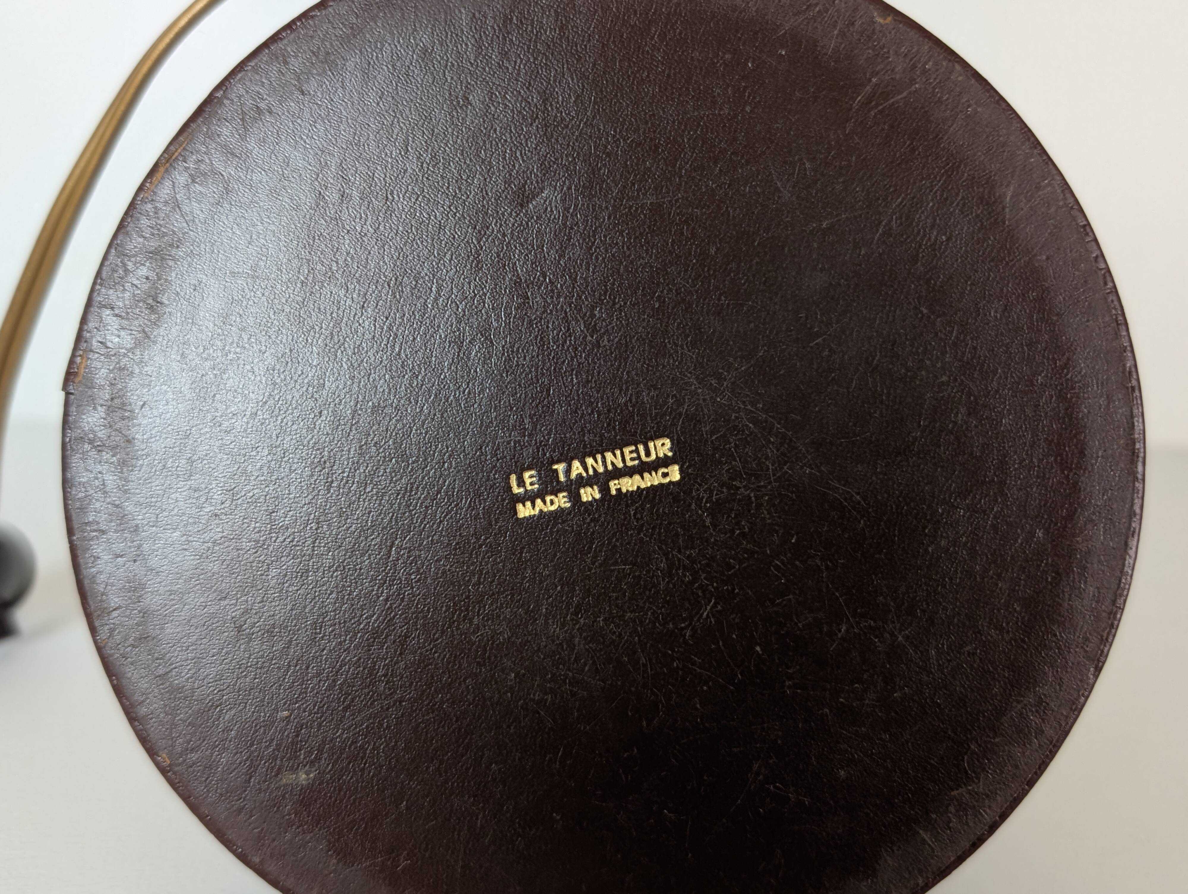Le Tanneur leather lamp