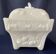 Sweet box jewellery box in white opaline decorated with cherries