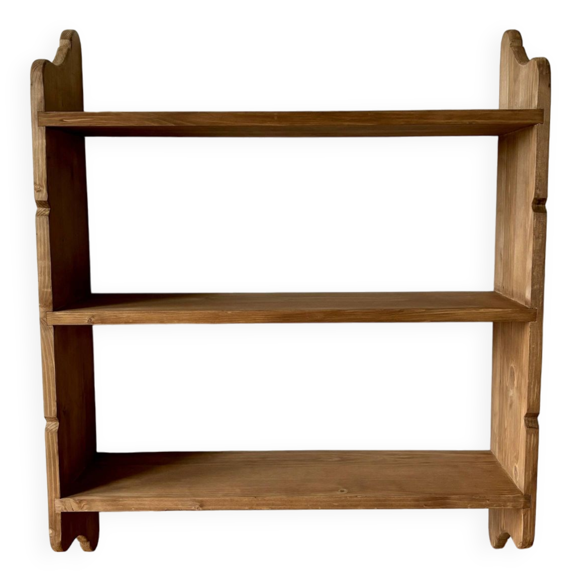 Large vintage solid wood shelves renovated