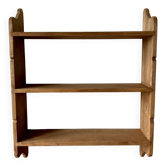 Large vintage solid wood shelves renovated