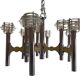 Vintage Italian 9-arms luchter Sciolari