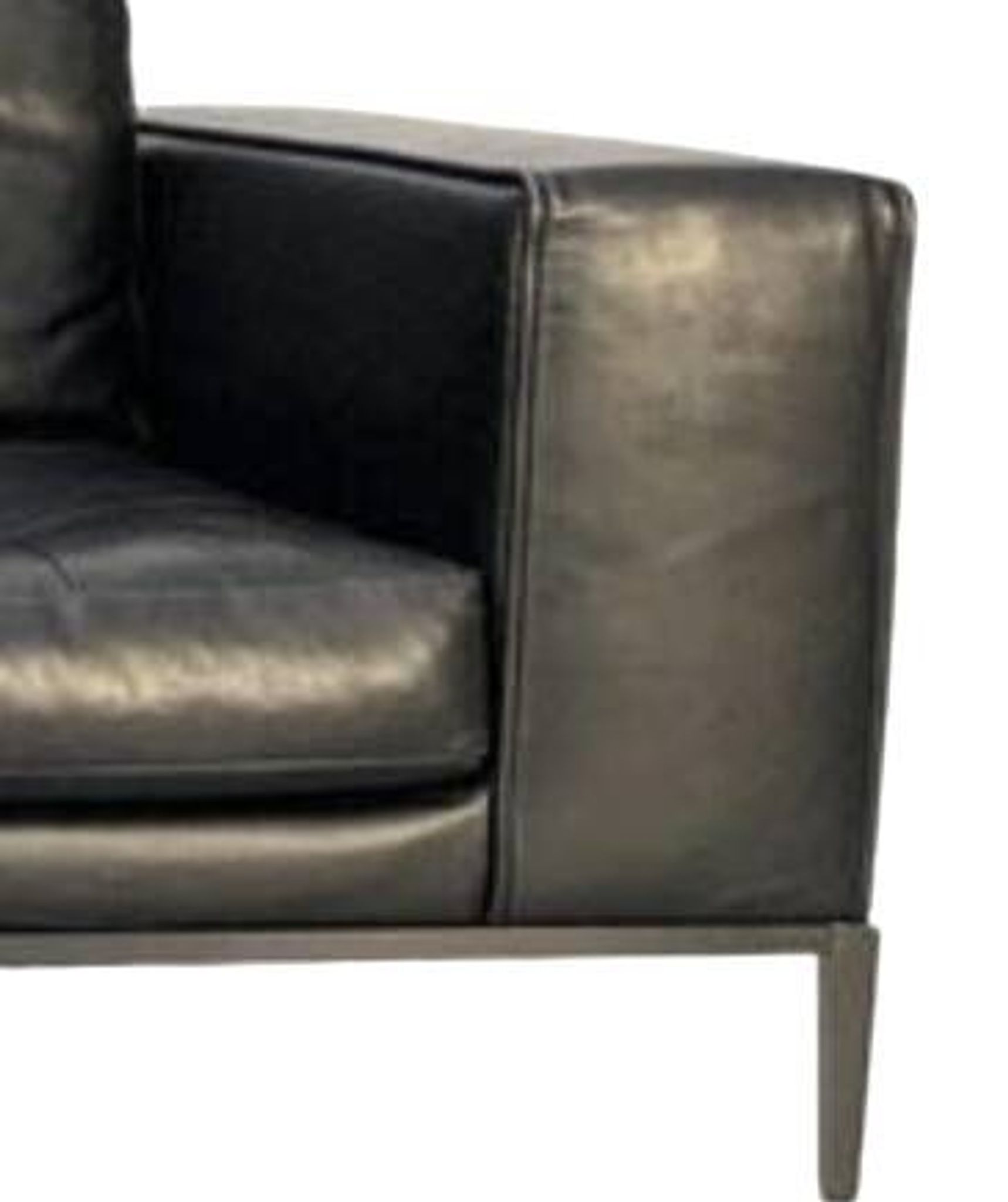 High-end 3-seater leather sofa