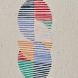 Embroidery on rag paper