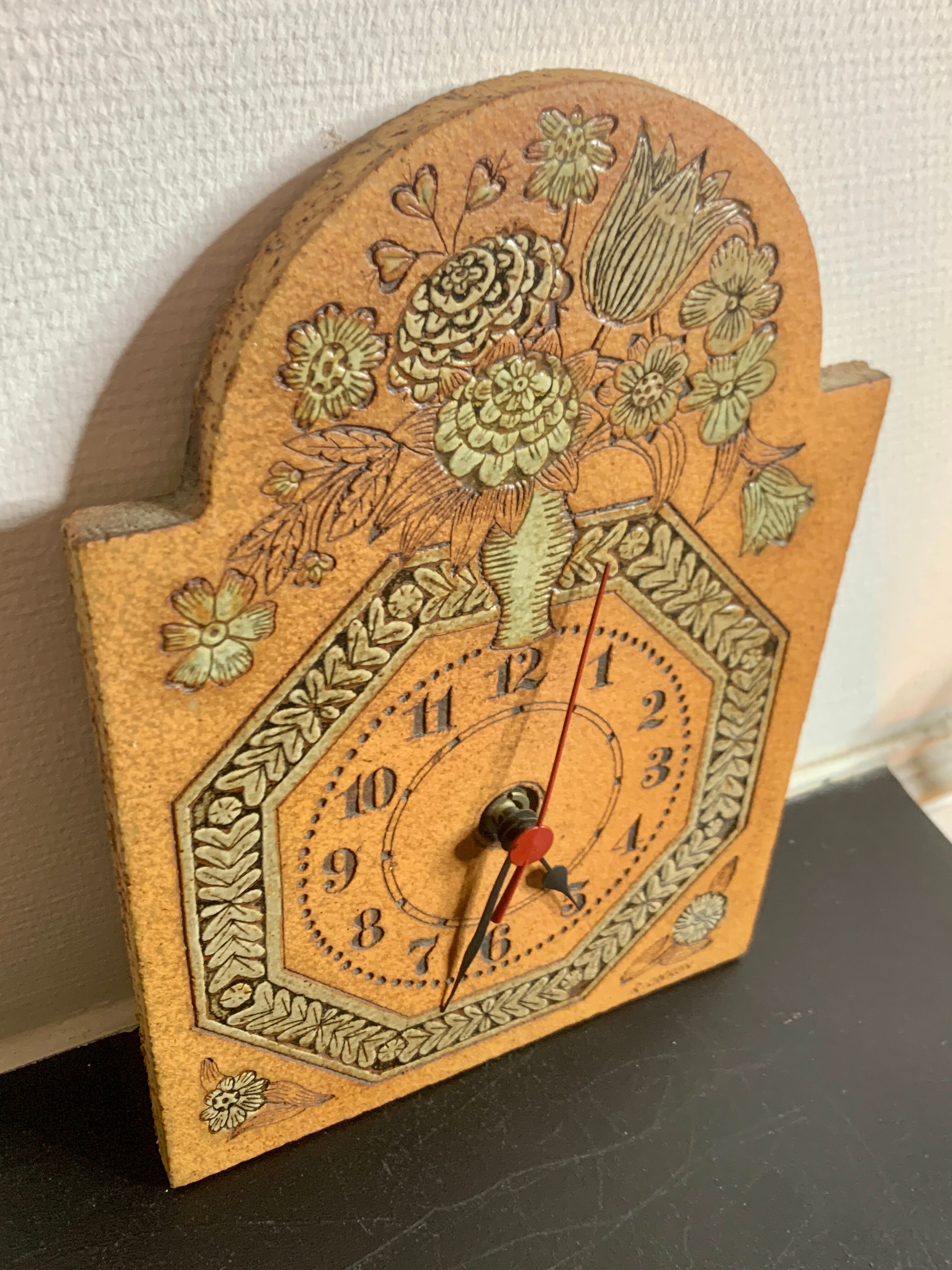 Ceramic clock by Roger Capron, 1960's