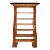 Large Art Deco library in elm burl – precious veneer